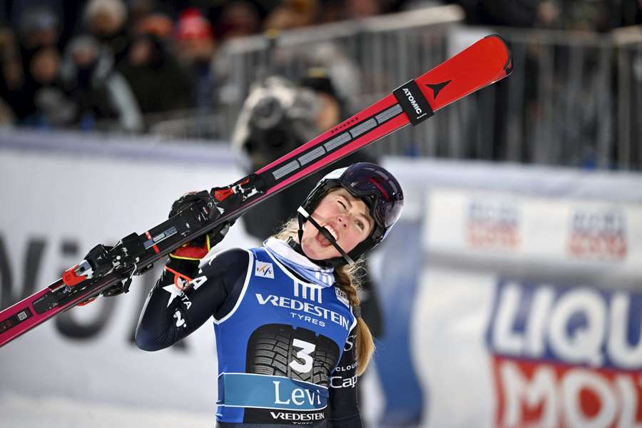 Mikaela Shiffrinová ovládla slalom v Levi. Mikaela Shiffrinová ovládla slalom v Levi.