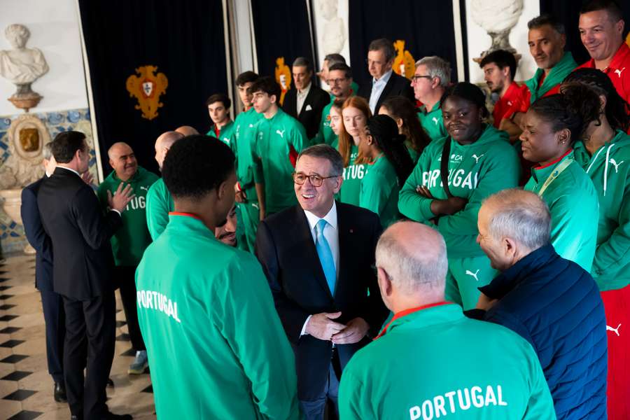Presidente da República recebeu atletas que participaram no Mundial de Atletismo de pista curta