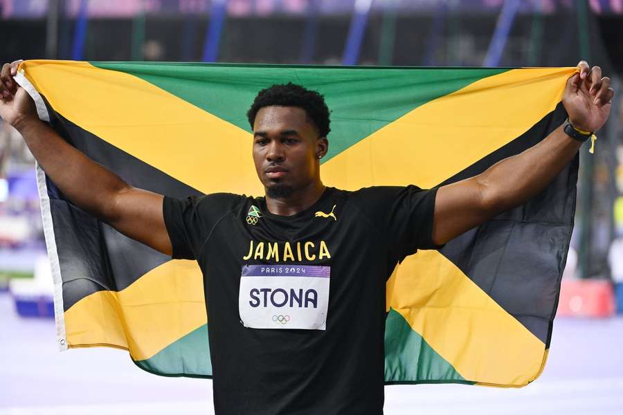 Jamaica's Roje Stona won gold in the discus on Wednesday