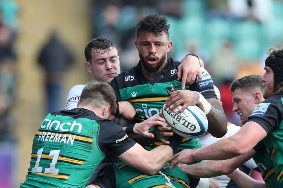 Lawes in action for Northampton