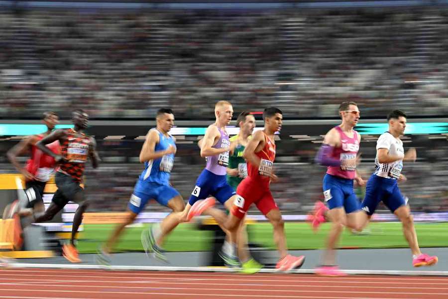 Ben Pattison (C) qualified for the 800m semi-final