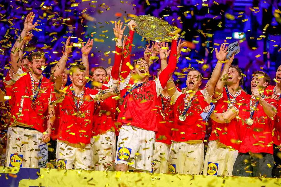 Denmark celebrate winning the European Championships in 2026