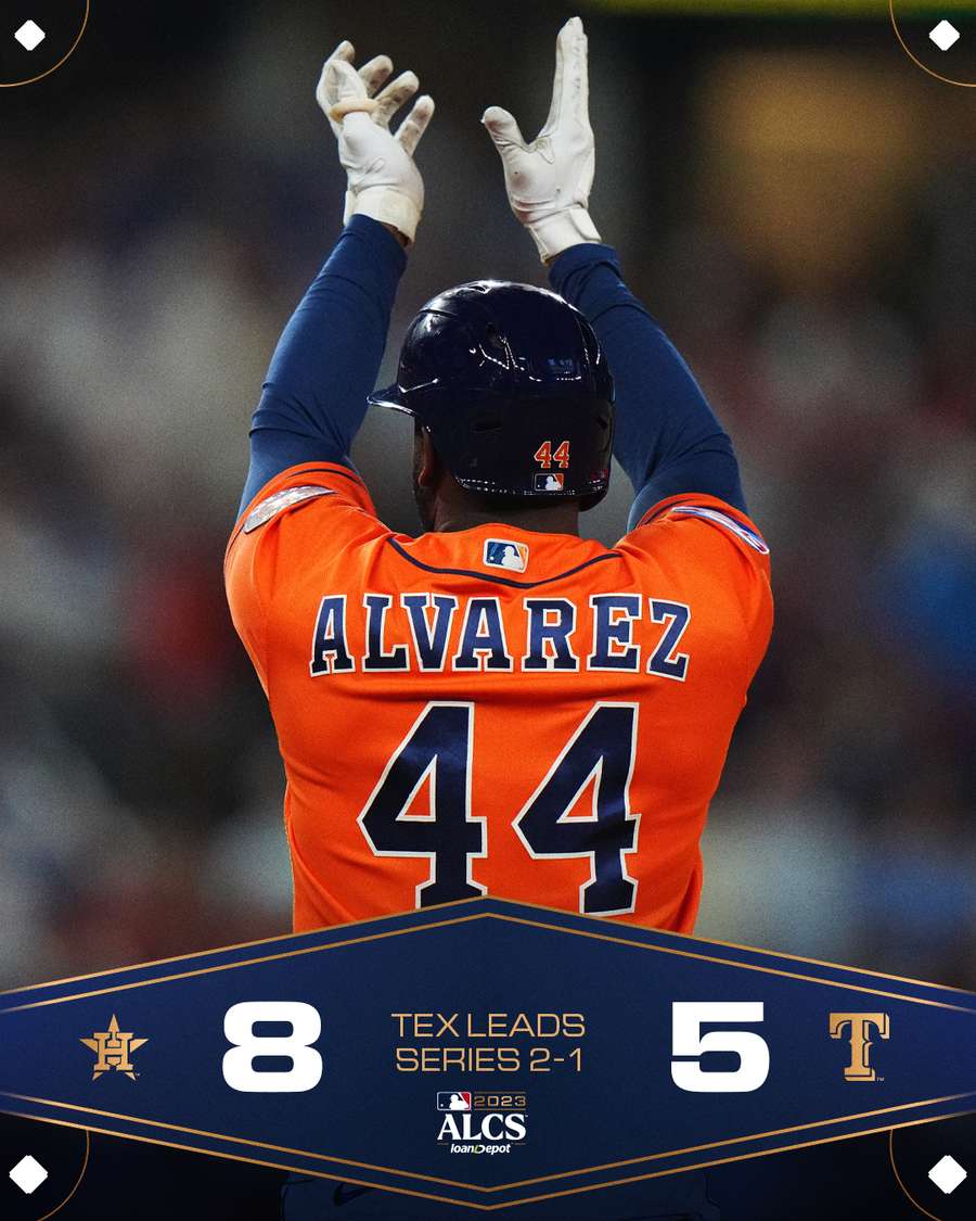 De Astros winnen van de Rangers