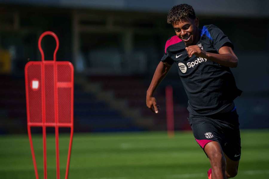 Lamine Yamal, siempre con una sonrisa cuando juega