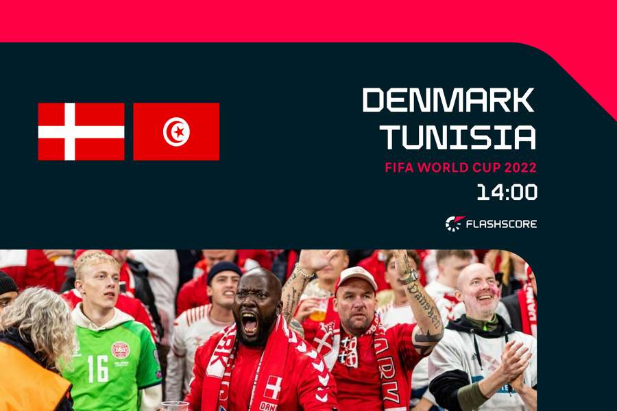 Danmarks første kamp ved VM bliver mod Tunesien.