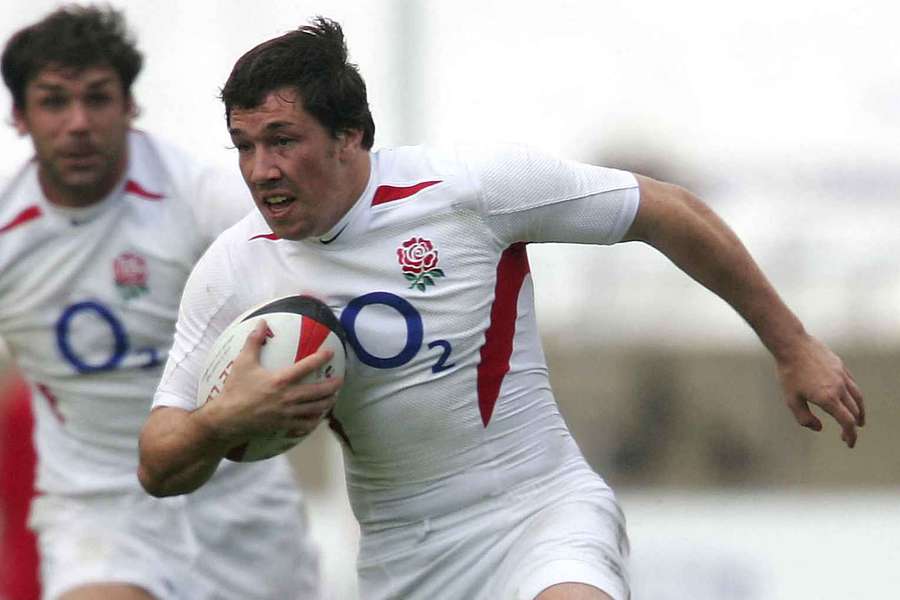 Tom Voyce pictured in 2005 playing for England