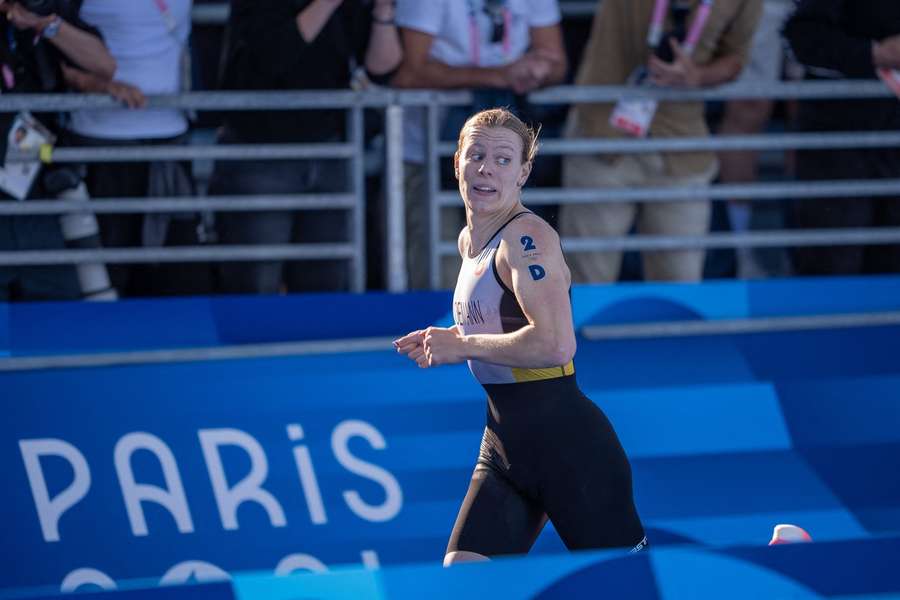 Laura Lindemann holte mit der Triathlon-Staffel Gold.