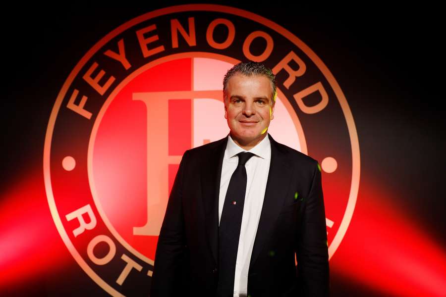 Algemeen directeur Dennis te Kloese tijdens de nieuwjaarsreceptie van Feyenoord