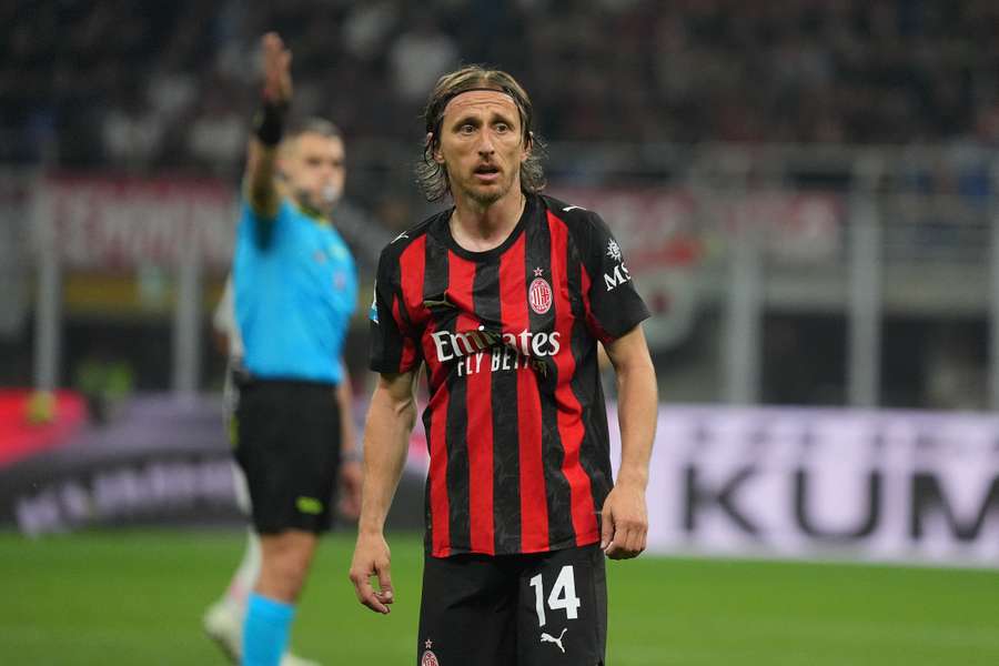 Luka Modric avec le Milan.