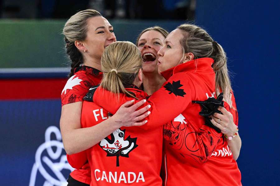 Canada celebrate their victory