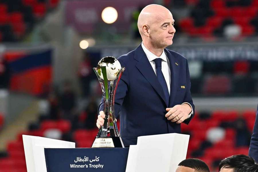Gianni Infantino beim Intercontinental Cup. Gianni Infantino beim Intercontinental Cup.