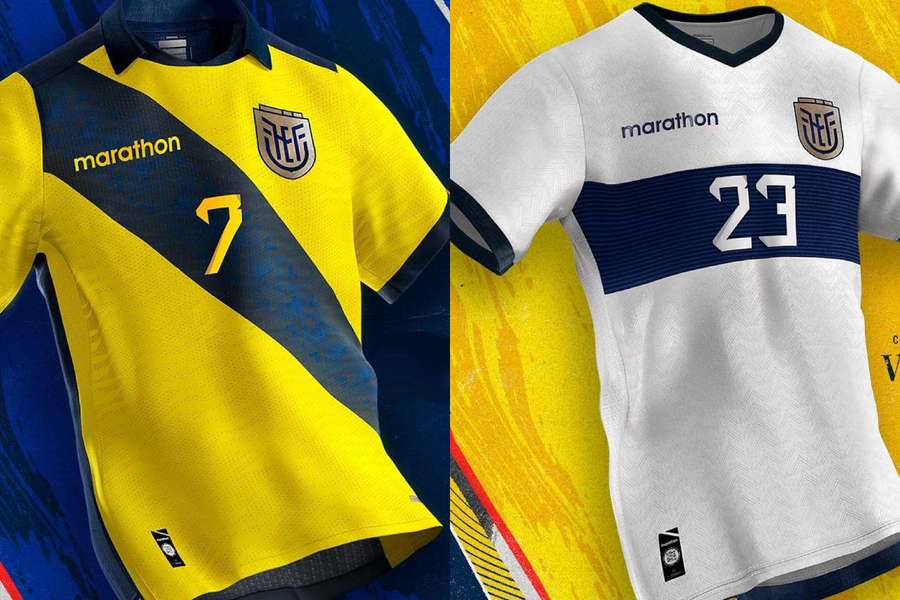 Prima e seconda maglia dell'Ecuador