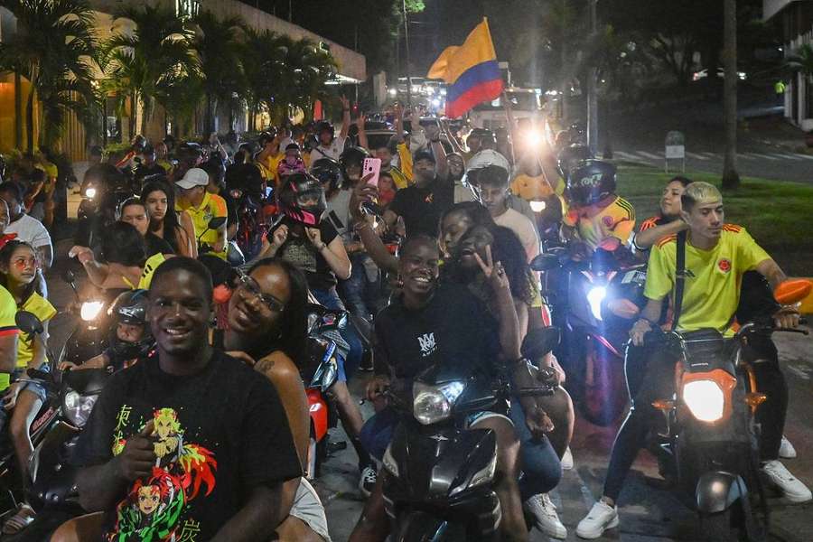 Les Colombiens dans les rues de Cali mercredi.