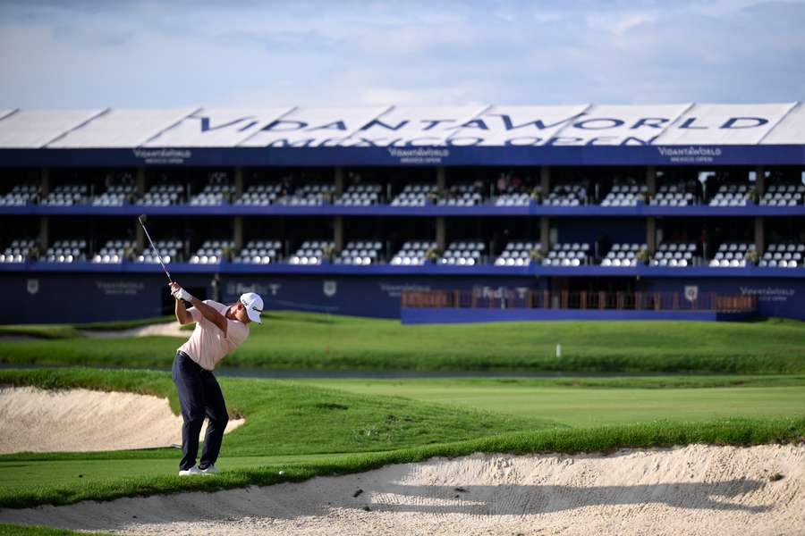 Australia's Karl Vilips playing a shot on the ninth hole at the 2026 Mexico Open. Australia's Karl Vilips playing a shot on the ninth hole at the 2026 Mexico Open.