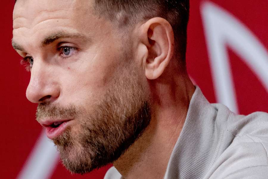 Jordan Henderson heeft voor het eerst meegetraind met Ajax