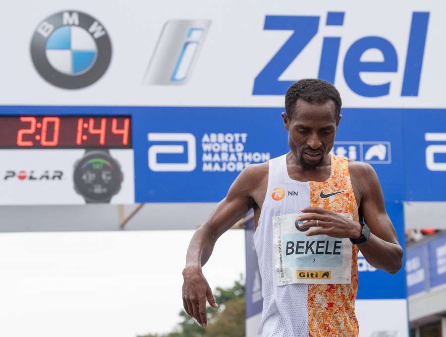 Bekele ficou a dois segundos do recorde mundial em Berlim-2019