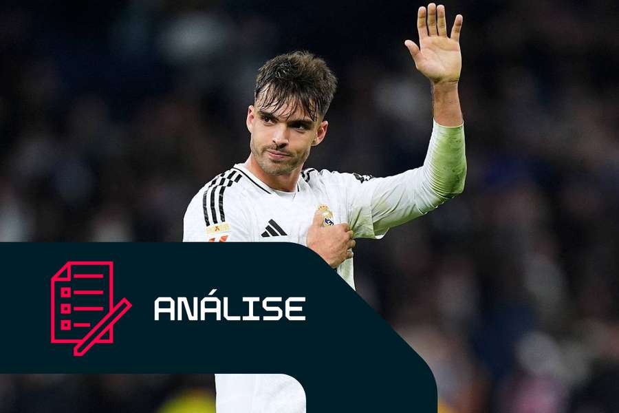 Raúl Asencio após o jogo contra o Atlético de Madrid na La Liga. 