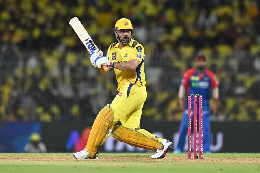 Chennai Super Kings' MS Dhoni in action Chennai Super Kings' MS Dhoni in action