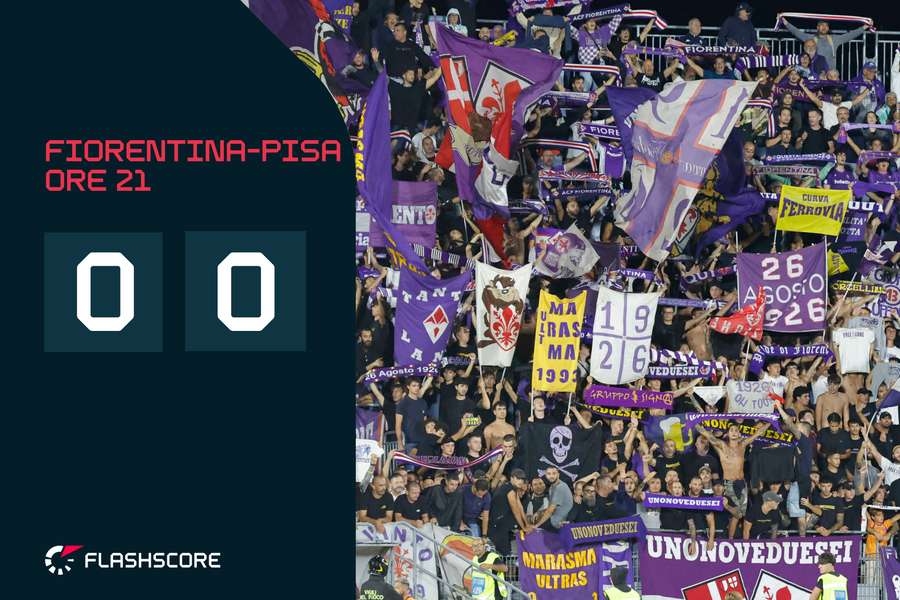 Coppa Italia LIVE, Fiorentina-Pisa