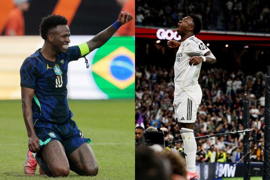 Vinícius, con Brasil y con el Real Madrid