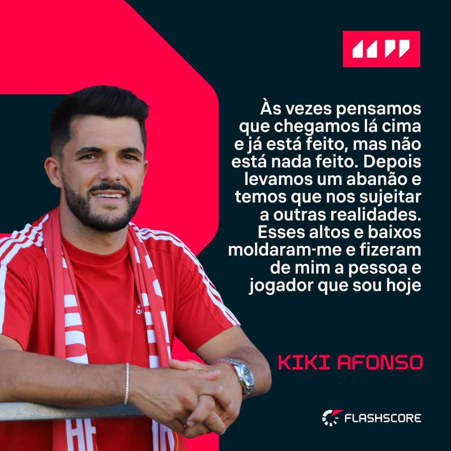 Kiki Afonso sobre a carreira de altos e baixos