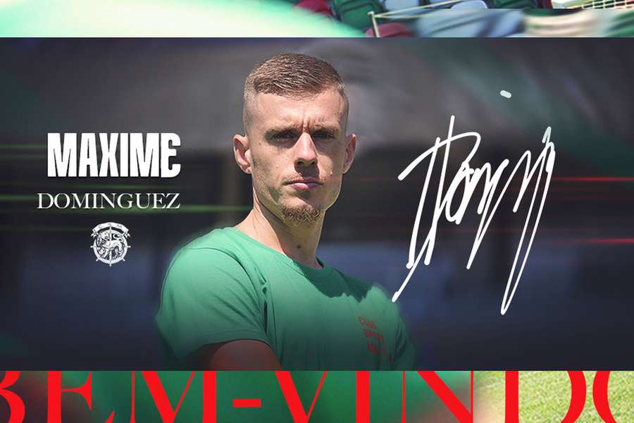 Maxime Dominguez assinou por uma época com o Marítimo Maxime Dominguez assinou por uma época com o Marítimo