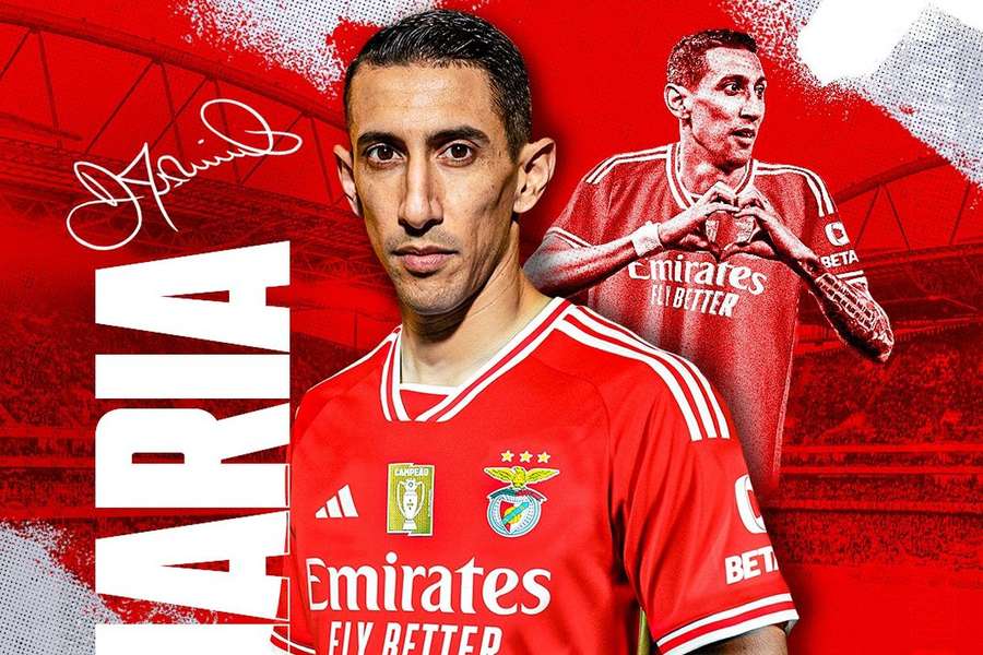 Oficial: Di Maria é reforço do Benfica até 2024