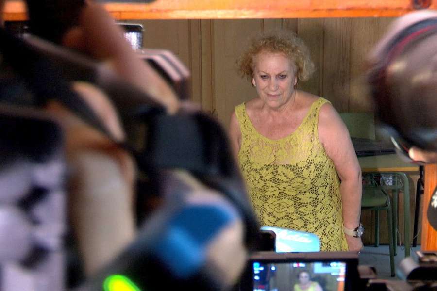Luis Rubiales' mother Bejar in the church where she decided to go on hunger strike Luis Rubiales' mother Bejar in the church where she decided to go on hunger strike