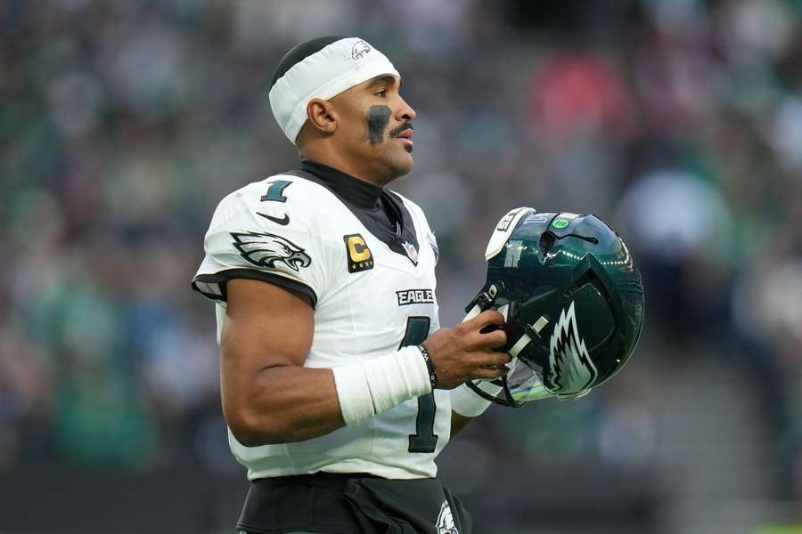 Eagles QB Jalen Hurts takes the field during 2026 London matchup against the Jacksonville Jaguars Eagles QB Jalen Hurts takes the field during 2026 London matchup against the Jacksonville Jaguars