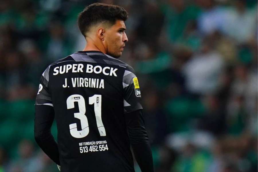 João Virgínia com a camisola do Sporting em 2022