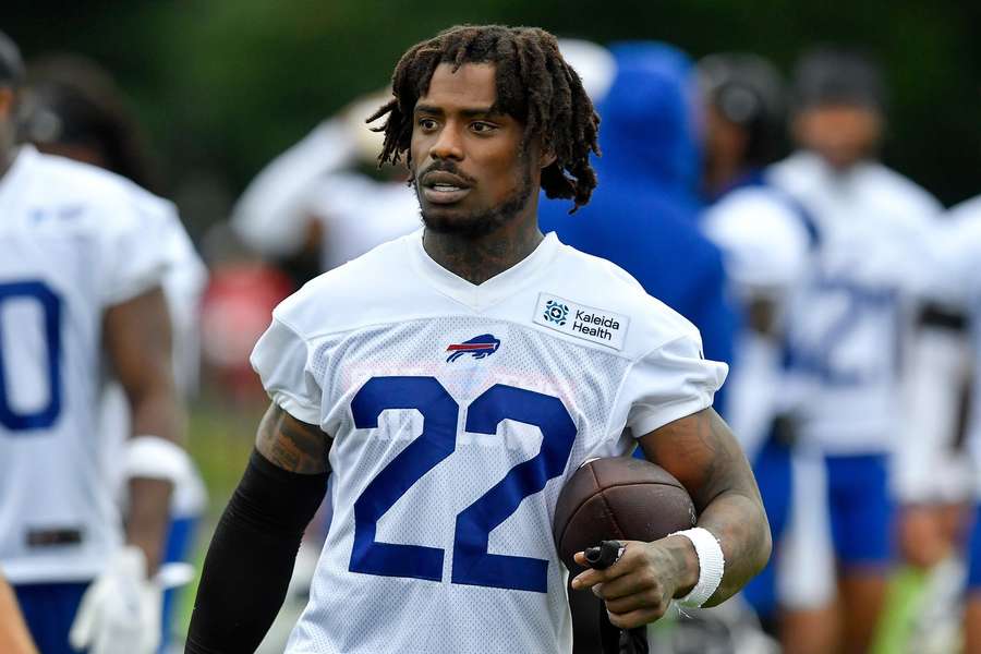 Bills safety C.J Gardner-Johnson at practice