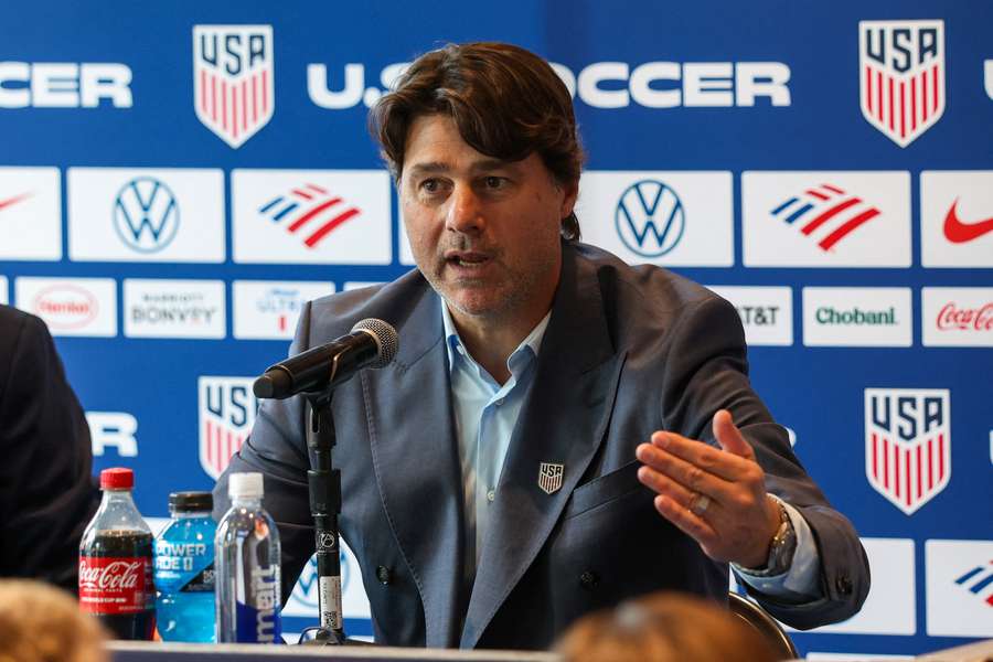 USMNT head coach Argentine Mauricio speaks during roster announcement