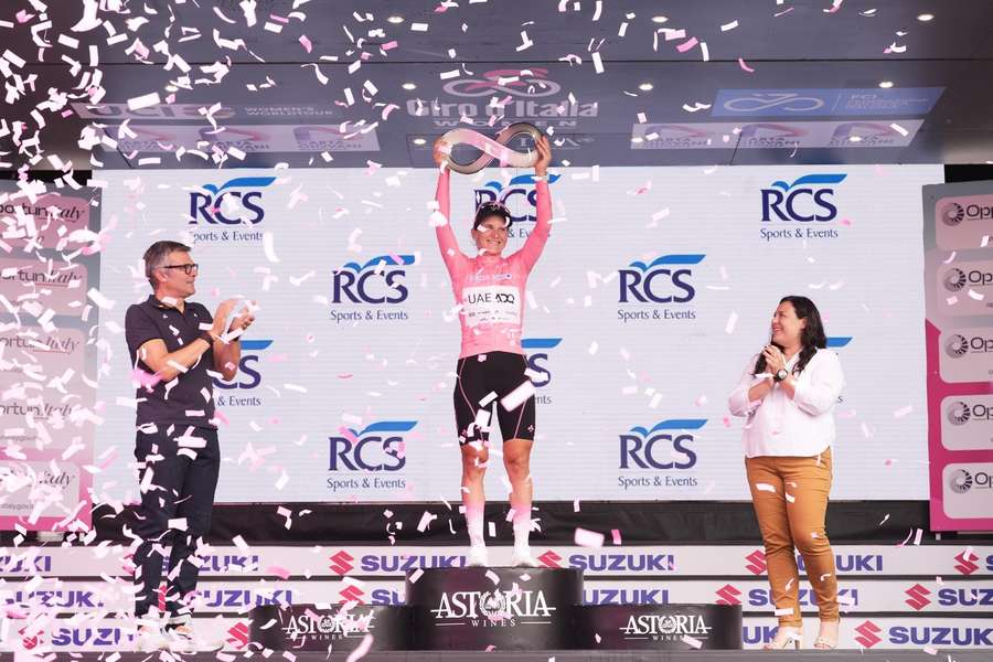 Longo-Borghini sur le podium final ce dimanche. Longo-Borghini sur le podium final ce dimanche.