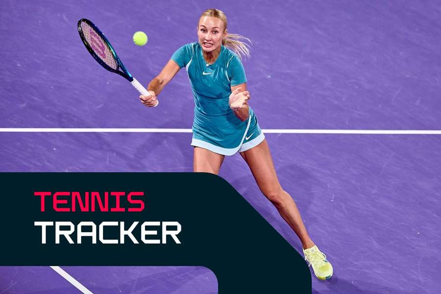 Anastasia Potapova in action in Linz