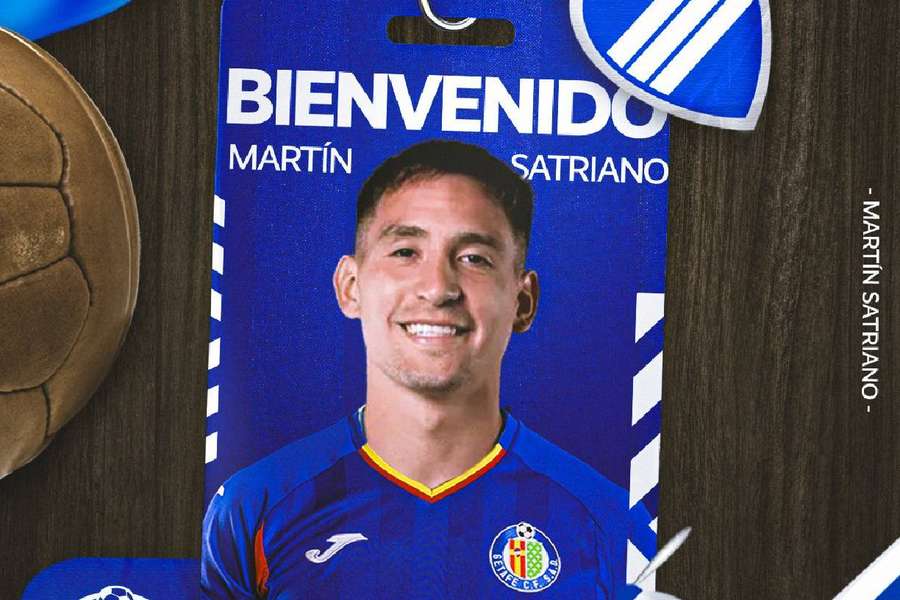 Martín Satriano, nuevo refuerzo del Getafe 