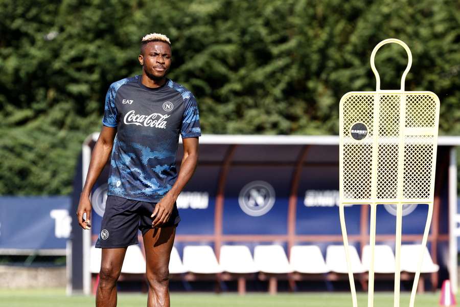 Victor Osimhen in allenamento