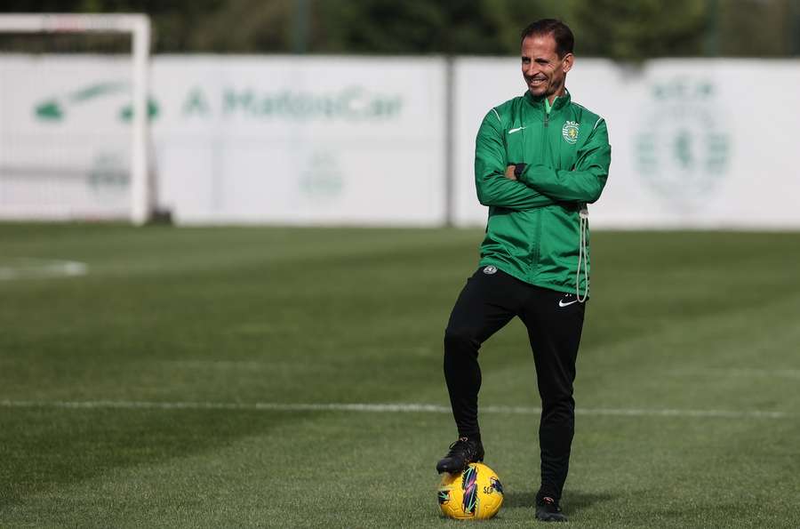 João Pereira no treino do Sporting