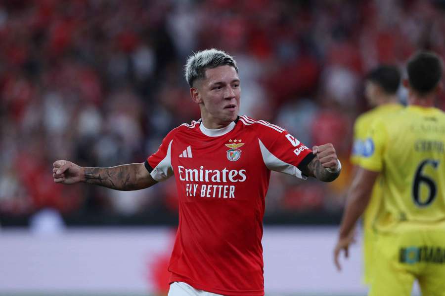 Benfica's Gianluca Prestianni 