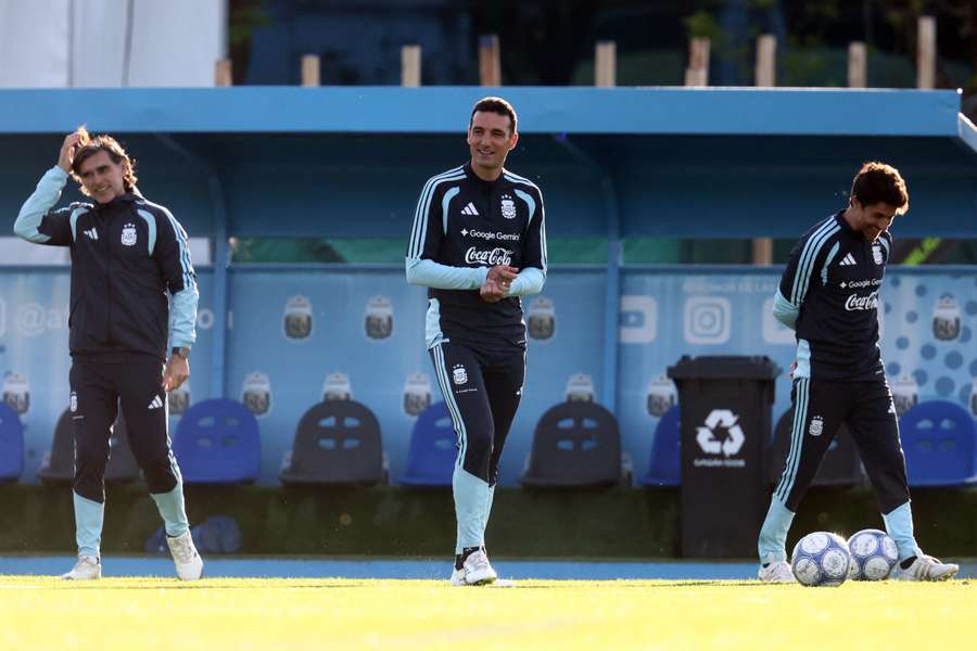 El cuerpo técnico de Scaloni El cuerpo técnico de Scaloni