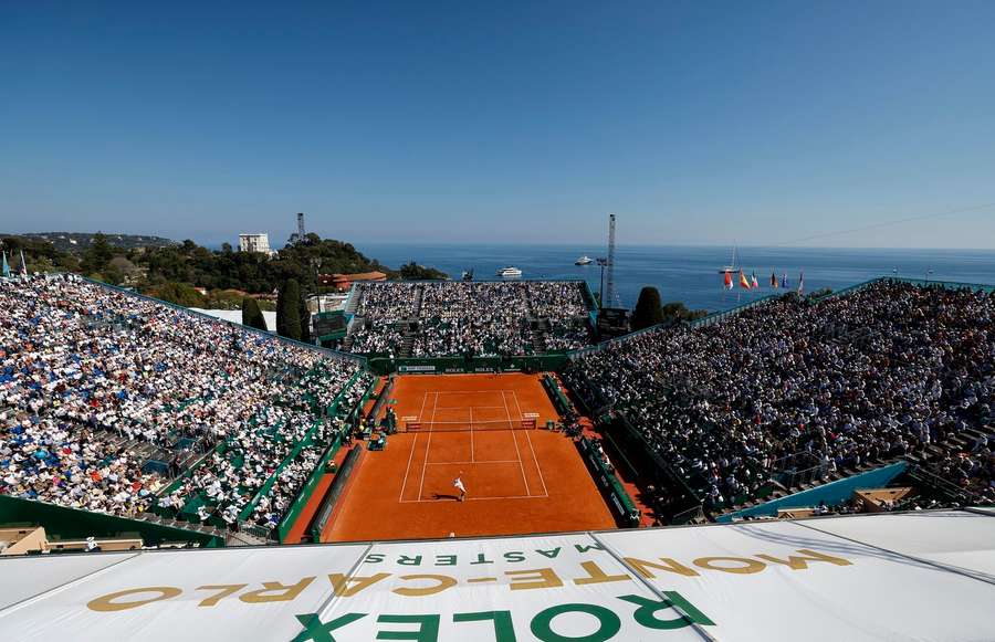 A view of the tennis at Monte Carlo