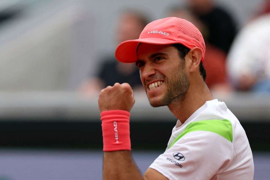 Nuno Borges em ação em Roland Garros