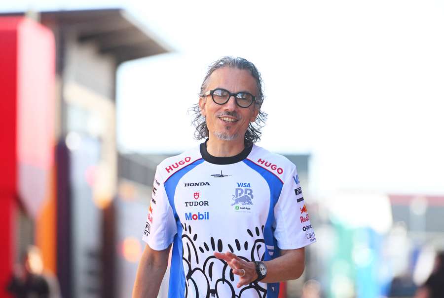 Laurent Mekies in the paddock