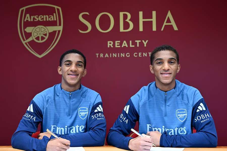 DONE DEAL: Arsenal sign twins Edwin and Holger Quintero as they join the side in 2027