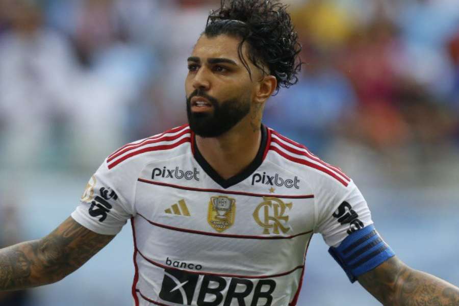 Gabigol fez o segundo golo do Flamengo, de penálti