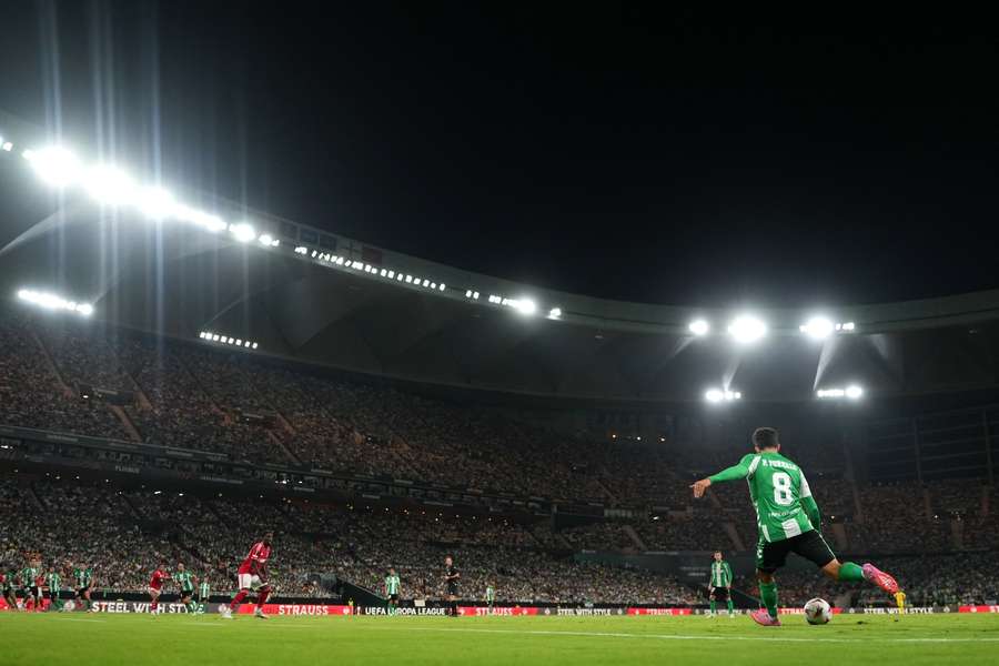 Fornals, con el Betis en La Cartuja Fornals, con el Betis en La Cartuja