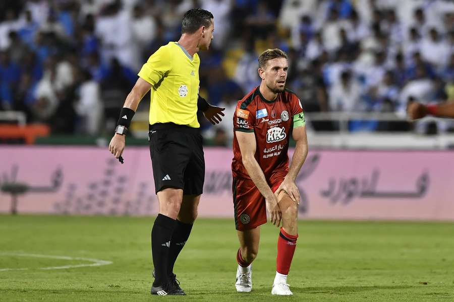 Henderson op het veld in Saoedi-Arabië