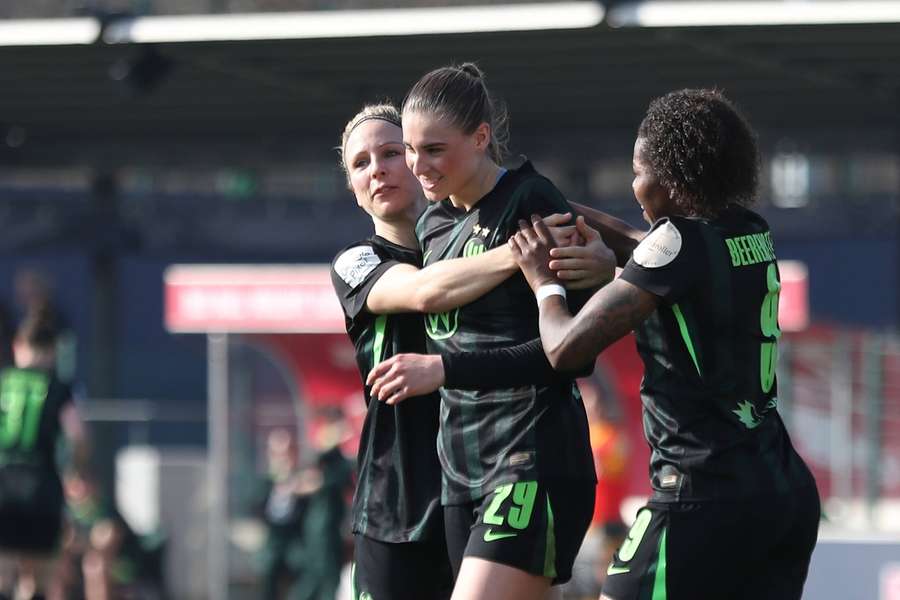 Jule Brand erzielte das erste Tor für den VfL Wolfsburg