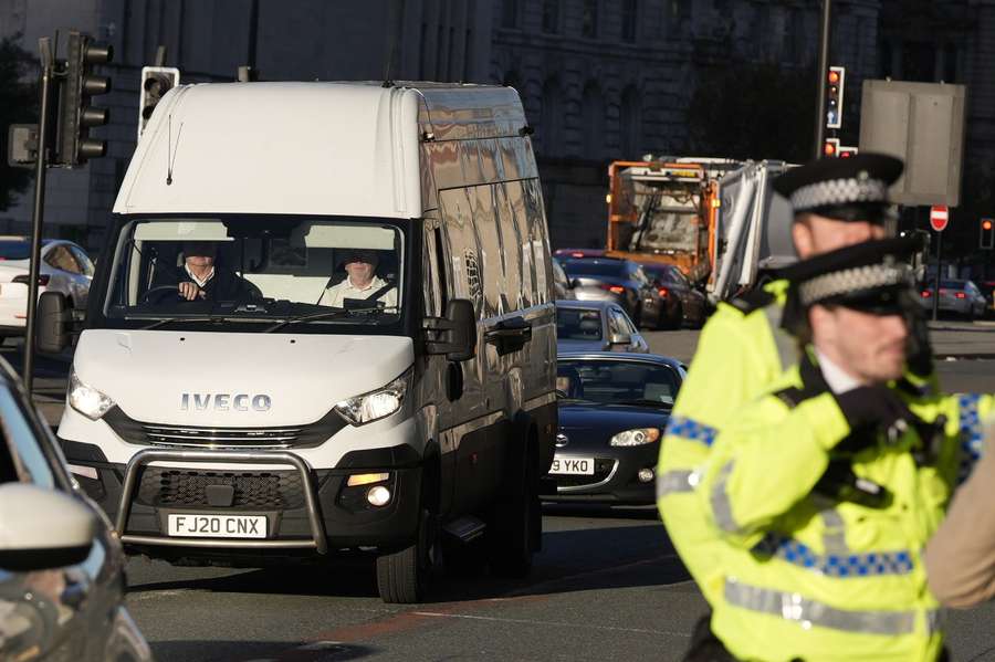 A prison van near Liverpool Crown Court