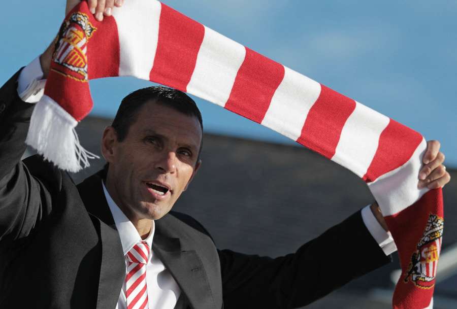 Gus Poyet being unveiled as Sunderland manager in 2013 Gus Poyet being unveiled as Sunderland manager in 2013