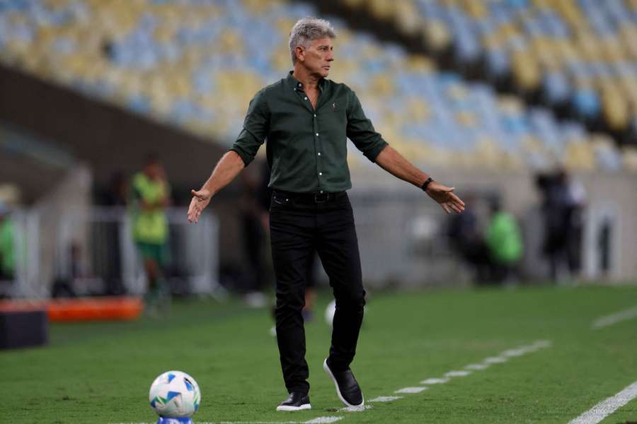 Renato Gaucho on the touchline
